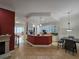Stylish kitchen featuring a large island, granite countertops, and modern appliances, perfect for cooking and gathering at 1042 Emory Parc Pl, Decatur, GA 30033