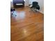 The living room features gleaming hardwood floors and is ready for customization at 2137 Plantation Ln, Chamblee, GA 30341