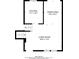 Second floor plan showing a kitchen, dining area, and living room at 2347 Fairway Sw Cir, Atlanta, GA 30331