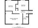 Third floor plan with two bedrooms, main bedroom, hall, and bathroom at 2347 Fairway Sw Cir, Atlanta, GA 30331