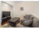 Comfortable living room with modern TV, stylish coffee table, and plush gray sofa for relaxing or entertaining at 2840 Peachtree Nw Rd # 307, Atlanta, GA 30305