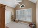 Bright office space with vaulted ceilings and large windows with shutter-style blinds at 1466 Lake Forest Ln, Mcdonough, GA 30253