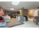 Spacious basement with mixed flooring, including carpet and tile, and various decor at 3843 Lake Se Dr, Smyrna, GA 30082