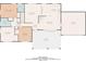 Floor plan showing the layout of the main level at 3843 Lake Se Dr, Smyrna, GA 30082