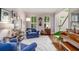 Bright living room with neutral colors, hardwood floors and lots of windows at 2425 Hamptons Psge, Alpharetta, GA 30005