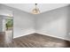 Dining area featuring hardwood floors and access to a deck at 2584 Shadowbrook Dr, Decatur, GA 30034