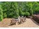 Inviting outdoor fire pit area with comfortable seating, perfect for entertaining and relaxation at 1393 Kings Park Nw Dr, Kennesaw, GA 30152