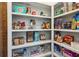 Well-stocked pantry with organized shelves, offering ample storage for food and kitchen essentials at 1393 Kings Park Nw Dr, Kennesaw, GA 30152