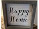 A framed decoration displaying the words 'Happy Home' in a stylish font at 1800 Clairmont Lk # 213, Decatur, GA 30033