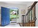 Bright foyer with hardwood floors, stairway, and open view of the front yard at 680 Parkside Trl, Marietta, GA 30064