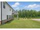 Spacious backyard with lush greenery and a covered patio, perfect for relaxation at 4477 Bethany Manor Dr, Snellville, GA 30039