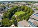 Aerial view of a neighborhood park and playground, providing community green space at 970 N Ormewood Park Se Dr, Atlanta, GA 30316