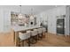 Spacious kitchen with white cabinetry, stainless steel appliances, and a large center island at 126 Owens Mill Pl, Canton, GA 30115