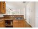 Kitchen sink featuring tile countertops and ceramic tile floors at 2770 Nautical Way, Villa Rica, GA 30180