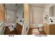 A bathroom remodel is complete with a new vanity, fresh paint, updated fixtures, and modern finishes at 4 Kelso At Peyton Sw Dr, Atlanta, GA 30311