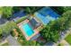 Community pool and tennis courts surrounded by lush landscaping, offering residents a relaxing and active lifestyle at 510 Morning Mist Ct, Alpharetta, GA 30022