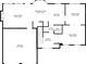 First floor plan featuring a living room, dining room, kitchen, Gathering room, and a two car garage at 510 Morning Mist Ct, Alpharetta, GA 30022
