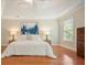 Well-lit main bedroom with hardwood floors, and a cozy ambiance at 510 Morning Mist Ct, Alpharetta, GA 30022