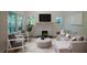 Stylish living room featuring modern furniture, a decorative fireplace, and natural light, perfect for relaxation at 1342 Carter Rd, Decatur, GA 30030