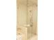 Spa-like shower stall, glass-enclosed, featuring a shower head and sleek fixtures at 1820 Peachtree Nw St # 309, Atlanta, GA 30309