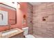 Charming bathroom featuring a granite vanity, modern fixtures, and a sleek tile shower for a luxurious feel at 3860 Overlake Dr, Cumming, GA 30041