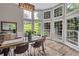 Inviting dining room filled with natural light through large windows overlooking the lush greenery at 3860 Overlake Dr, Cumming, GA 30041