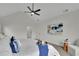 Bright bedroom features a ceiling fan, neutral carpet and large art piece at 4735 Julian Way, Acworth, GA 30101