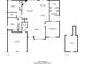 A complete two story floor plan with accurate layout and dimensions of both floors at 2557 Woodford Ln, Buford, GA 30519