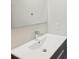 Close up on bathroom vanity featuring a modern sink, faucet, and mirror at 1672 Dekalb Ne Ave # 2, Atlanta, GA 30307