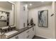 Modern bathroom features double vanity, storage, and decor, creating a functional and inviting space at 270 Shady Marsh Trl, Roswell, GA 30075