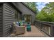 A home's relaxing deck featuring comfy furniture, providing a calm retreat to enjoy the outdoor atmosphere at 270 Shady Marsh Trl, Roswell, GA 30075