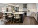 Kitchen featuring a large island with bar stool seating and stainless steel appliances at 270 Shady Marsh Trl, Roswell, GA 30075