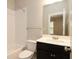 Bathroom featuring a tub, vanity with modern finishes and a mirror at 3220 Creole Ln, Avondale Estates, GA 30002