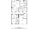 Floor plans for both the first and second floor at 7074 Springgrove Ct, Austell, GA 30168