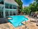 Gorgeous pool area with comfortable lounge chairs and ample space for relaxation at 1203 Glenridge Ne Pl, Atlanta, GA 30342