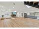 Basement with a cozy fireplace, modern kitchen area, and a large open living space perfect for relaxation at 1355 Lockwood Sw Dr, Atlanta, GA 30311
