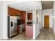 Eat in kitchen with stainless appliances and modern cabinetry at 361 17Th Nw St # 2607, Atlanta, GA 30363