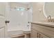 Bathroom with tiled shower and single vanity at 1284 Brandl Dr., Marietta, GA 30008