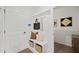 Charming mudroom featuring built-in storage, hooks, and a convenient bench at 1640 Tide Mill Rd, Cumming, GA 30040