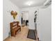 Hallway with storage, seating, and view into another room at 1275 Fontainebleau Ct, Lawrenceville, GA 30043