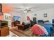 A multifunctional living room space with a TV and comfortable seating area perfect for different activities at 1275 Fontainebleau Ct, Lawrenceville, GA 30043