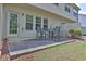 Cozy back patio with outdoor seating and door for seamless indoor-outdoor flow at 2003 Burns View Ln # 2, Lawrenceville, GA 30044
