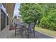 Private patio features an outdoor seating area perfect for relaxing or entertaining at 2003 Burns View Ln # 2, Lawrenceville, GA 30044