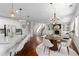 Charming kitchen and dining area features a spacious island with seating at 333 Gardens Of Harmony Dr, Canton, GA 30115