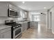 Newly remodeled kitchen with stainless steel appliances and granite countertops at 2309 Carver Nw Dr, Atlanta, GA 30314