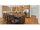 Well-equipped kitchen boasting a center island with seating and modern appliances at 1029 Ector Nw Dr, Kennesaw, GA 30152