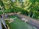 Beautiful landscaped backyard with fire pit area and stone features, perfect for outdoor entertaining and relaxation at 2694 Tritt Springs Ne Dr, Marietta, GA 30062