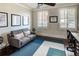 Bright office space with hardwood floors, a comfortable sofa, and ample natural light at 312 Stonemont Dr, Atlanta, GA 30305