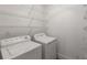 Convenient laundry room with modern appliances and ample shelving for storage at 3123 Cedar St, Scottdale, GA 30079