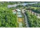 Aerial view of community amenities including pool, tennis courts, ball field, and lake access at 423 Murphy Ave, Canton, GA 30114